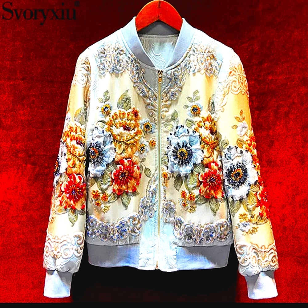 ❤️ NWT Juaqard Embroidery Jacket 3D Beads. pit to put 20 inches